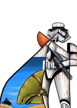 Load image into Gallery viewer, STORMTROOPER w/background Art Print