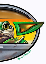 Load image into Gallery viewer, BABY YODA Art Print