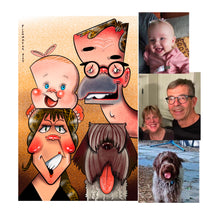 Load image into Gallery viewer, FULL COLOR STUDIO CARICATURE