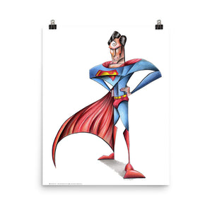 SUPERMAN Art Print