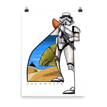 Load image into Gallery viewer, STORMTROOPER w/background Art Print